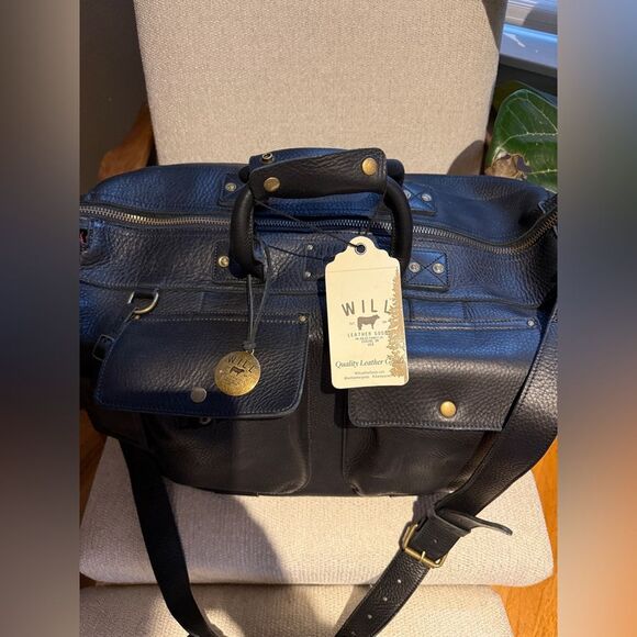 Will Leather Goods, NWT Leather Travel Duffel - Picture 6 of 8